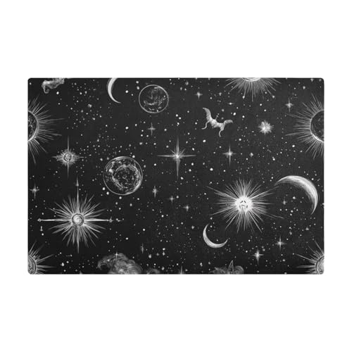 Tapete de café gótico negro de tarot astrología para encimera de