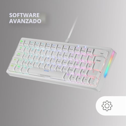 Teclado mecánico compacto 60% Mars Gaming MKMINIPRO RGB antighosting 5