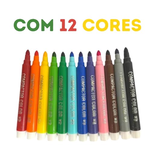 Hidrográfica Compactor 2808 Color - 12 Cores - 000081000