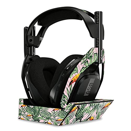 Image of MightySkins Carbon Fiber Skin Compatible with Astro A50 Wireless Headphones + Base Station (Gen 4) - Hidden Toucan | Protective, Durable Textured Carbon Fiber Finish | Easy to Apply | Made in The USA