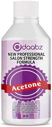 Acetone Solution Superior Quality Nail Polish Remover UV/LED GEL Soak Off 30 ml