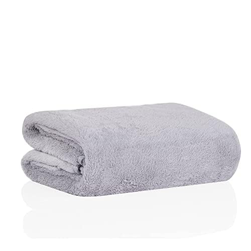 Keniro Microfiber Large Bath Towels | (70x140) Extra Soft Plush & Quick Dry High Absorbency Large Size Towels 500gsm (Grey) (B0CTH4NWC9) Amazon Price History, Amazon Price Tracker