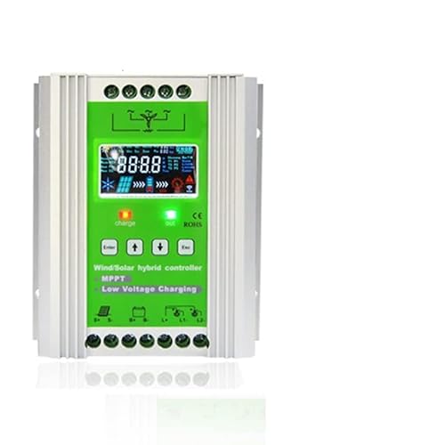 Controllore del Vento Comunicazione Display LCD Interfaccia 485 Monitoraggio Remoto Regolatore Complementare Vento E Solare 12V24V48V Tipo Universale(Wind 1200W Light 1200W)