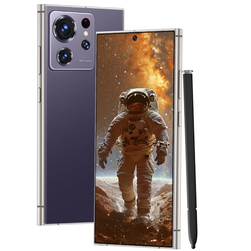 RokCokDok Unlocked Cell Phones Smartphone Android 13 Phones 8+256GB/6.8" HD Screen/108MP+48MP Camera/6800 mAh/Built-in Pen (Violet)