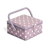 [Leggero e portatile] Realizzato in legno leggero rivestito in un tessuto resistente e durevole con una fodera interna satinata morbida al tatto, una chiusura magnetica a scatto rivestita in tessuto e una maniglia / bordo per il trasporto in pelle rivestita in tessuto.