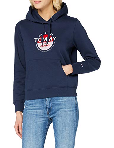 Preisvergleich Produktbild Tommy Hilfiger Damen Tjw Essential Logo Hoodie Pullover, Zwielichtmarine, L
