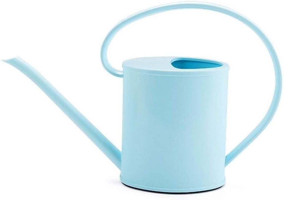 Watering Can 1.2L Watering Can Gardening Home Long Mouth Watering Pot Plastic Watering Can Decorative Watering Can(Blue)