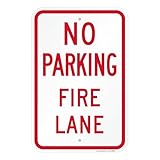 SmartSign No Parking - Fire Lane Sign | 12 x 18 Inches Engineer Grade Reflective ACM, Overcoated for Protection, Rust-Free, Made in USA