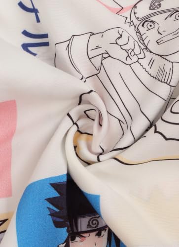 Image of Free Authority Official Naruto Graphic Printed Men White Shirt for Young Men