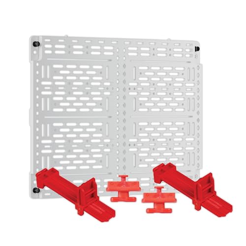Legrand OnQ Universal Mounting Plate 10 Inch Secure Devices In Structured Media Enclosure With 2 Ratchet Clamps Recessed Wall Plate To Organize Cable White AC1040F