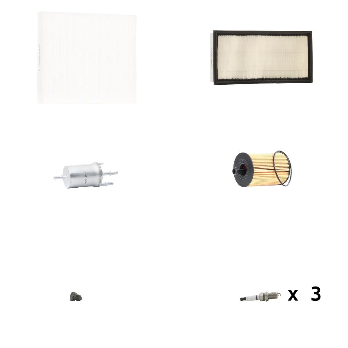 RIDEX 4682P8422 Kit de servicio con juntas Gasolina