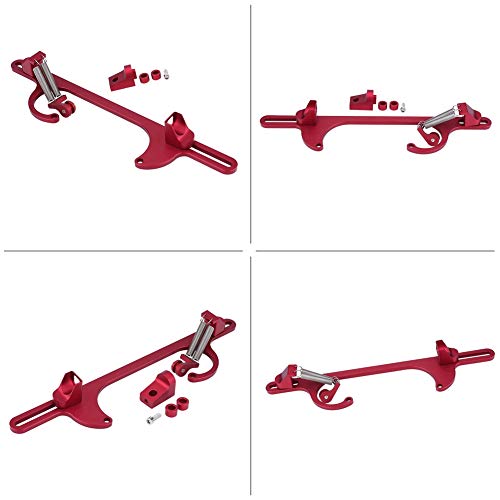Throttle Cable Bracket, Billet Aluminum Throttle Cable Carburetor Bracket For Holley 4150 & 4160 Series Carburetor (Red) Carburetor Accessories #TOP2
