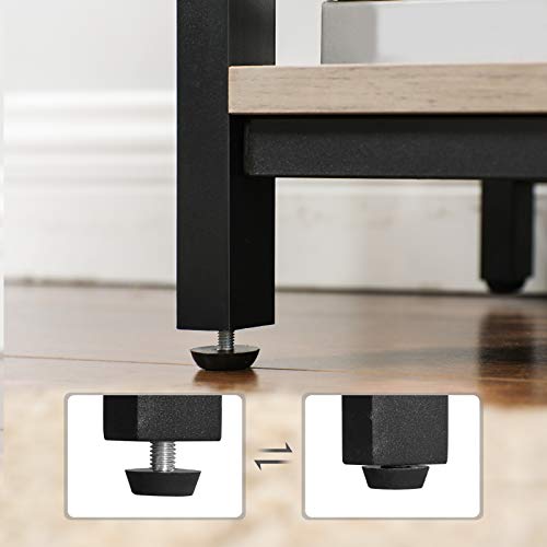 VASAGLE dressoir, keukenkastje met 3 open rekken, badkamerkastje, woonkamer, hal, keuken, thuiskantoor, stalen frame… - Image 6