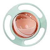 ZTL Gyro Bowl 360 Dgree Rotation Spill Resistant Gyroscopic Bowl with Lid