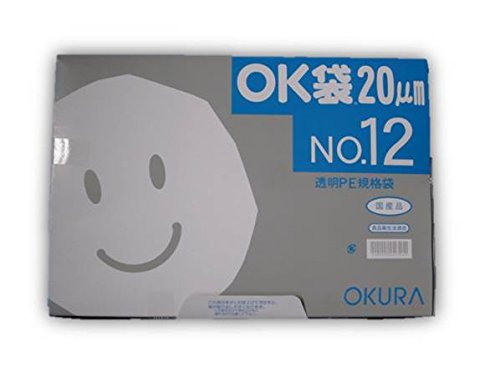 Amazon.co.jp: OK袋 0.02mm No.12 1,000枚箱入（100枚×10袋） 汎用
