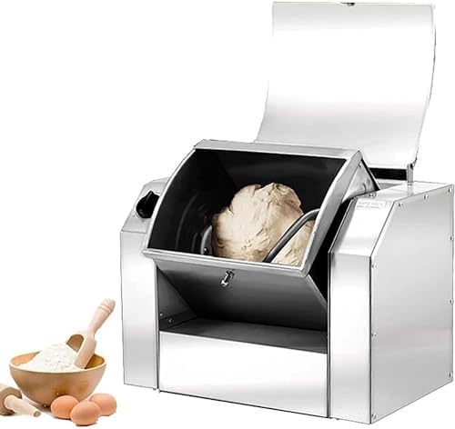 Commercial Dough Mixer - 1100W/1500W Stainless Steel Flour Mixer for Professional Baking, Pizza & Pasta Making, High Efficiency 30/50kg/h Output, Perfect for Restaurants & Bakeries