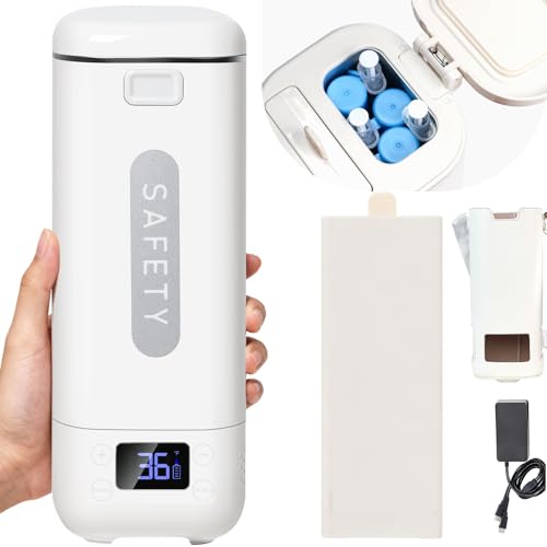 TSA Approved Battery Operated Insulin Cooler Travel Case with Temperature Display 36 to 68 Adjustable Fast Cooling Up to 8hrs Quiet Operation Protable Medication Cooler for Travel 2-Year Warrnaty