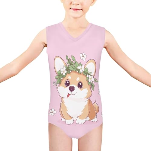 Image of Mumeson Girls One Piece Swimsuits Lightweight V-Neck Swimwear Bathing Suits for Little Girls 3-14 Years