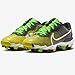 Nike Alpha Huarache 4 Keystone Little/Big Kids' Baseball Cleats (DJ6525-003, Black/Opti Yellow/Green Strike/White) Size 5.5