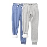 Pantalones de chándal para mujer de algodón: pantalones de chándal con forro polar, pantalones deportivos con cintura elástica, pantalones de chándal holgados con bolsillos, pantalones de fitness,