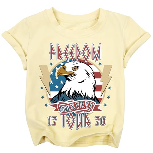 Image of JNC Kids 4th of July Shirt Boys /Girls American Flag T-Shirt Toddler Patriotic Tops Tee Independence Day Clothes 2025