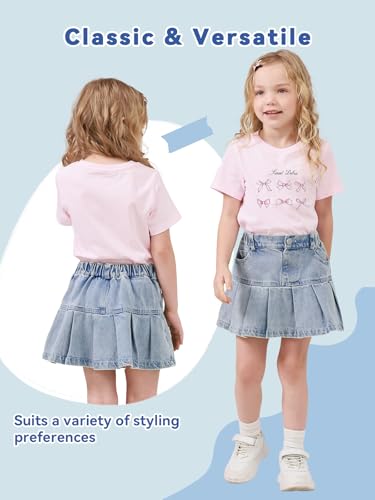 Faldas pantalón vaqueras de niña para jugar en el parque cómodamente 4