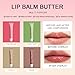 4 PCS Summer Lip Balm Tinted Lip Butter Balm - Conditioning Lip Mask,Ultra-Hydrating,Instant Moisture, Shine,Hydration - Sheer-Tinted,Soothing Lip Care - 0.5 Fl Oz (Pack of 4)