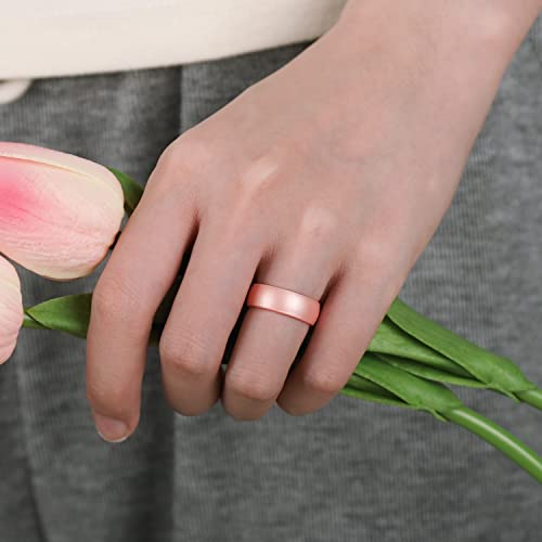 Miromiho Women Silicone Wedding Ring Inner Arc Ergonomic Breathable Design Rubber Wedding Band 5.5Mm Wide 2Mm Thick Rubber Rings For Women #TOP5