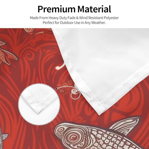 Drapeau pour extérieur 1,2 x 1,8 m robuste drapeau de cour double face avec œillets