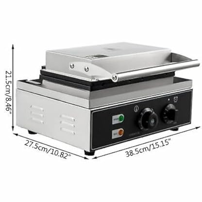 Konfiur 1500W Elektrisch Waffelbissen, Waffeleisen Waffelgerät Waffelmaschine Profi Waffeln am Stiel Waffelsticks, Antihaft-Pfanne Ei Waffel Maker mit Timer, 37.5 * 33 * 22.5 cm, Weiß – Bild 4