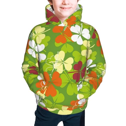 St. Patrick's Day3 Kid Hoodies Boys Sweatshirts Girls Pullover with Pocket3