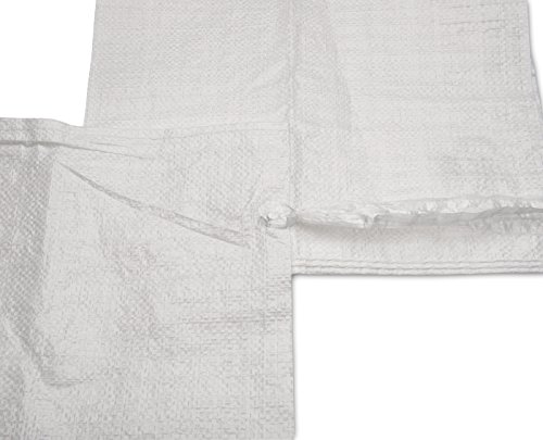 UpNorth Sand Bags - Empty White Woven Polypropylene Sandbags w/Ties, w/UV Protection; size: 14" x 26", Qty of 150 - Thumbnail 4