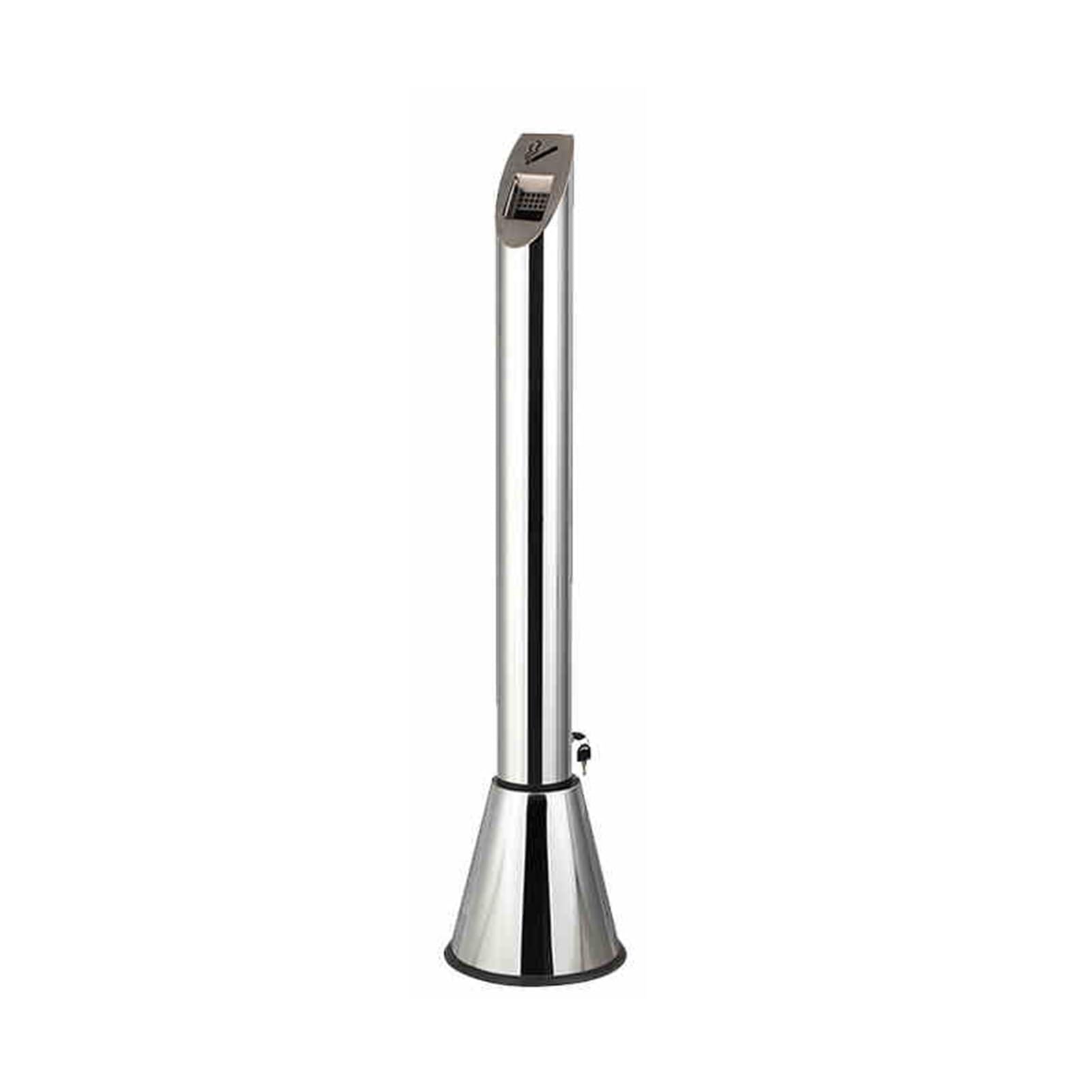 Outdoor Freestanding Ashtray, Stand-alone Trash Can (with Key), Detachable, Suitable For Public Smoking Areas