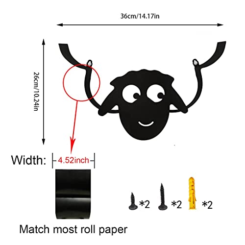 Freestanding Sheep Toilet Paper Holder Stand Farmhouse Bathroom Decor Shelf Over Toilet Bathroom Organizers And Storage Wallmounted Tissue Holder For Bathroom Rack Organization Decorations Accessories #TOP4