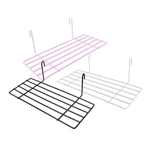 Sosoport 3Pcs Decorative Parrot Bird Cage Supply Wall Mounted Platforms for Birds Bird Stand for Fun and Play