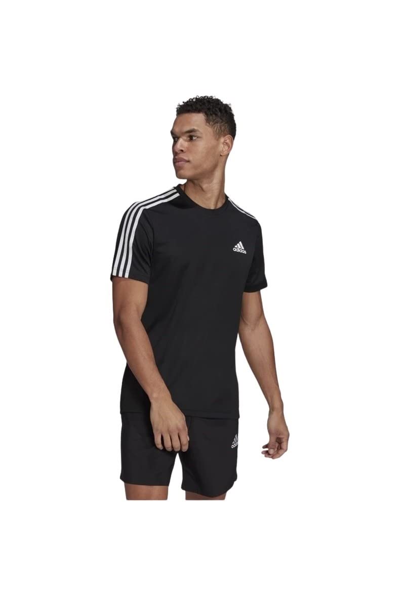 adidasMen's AEROREADY Designed To Move Sport 3-Stripes T-Shirt (pack of 1)