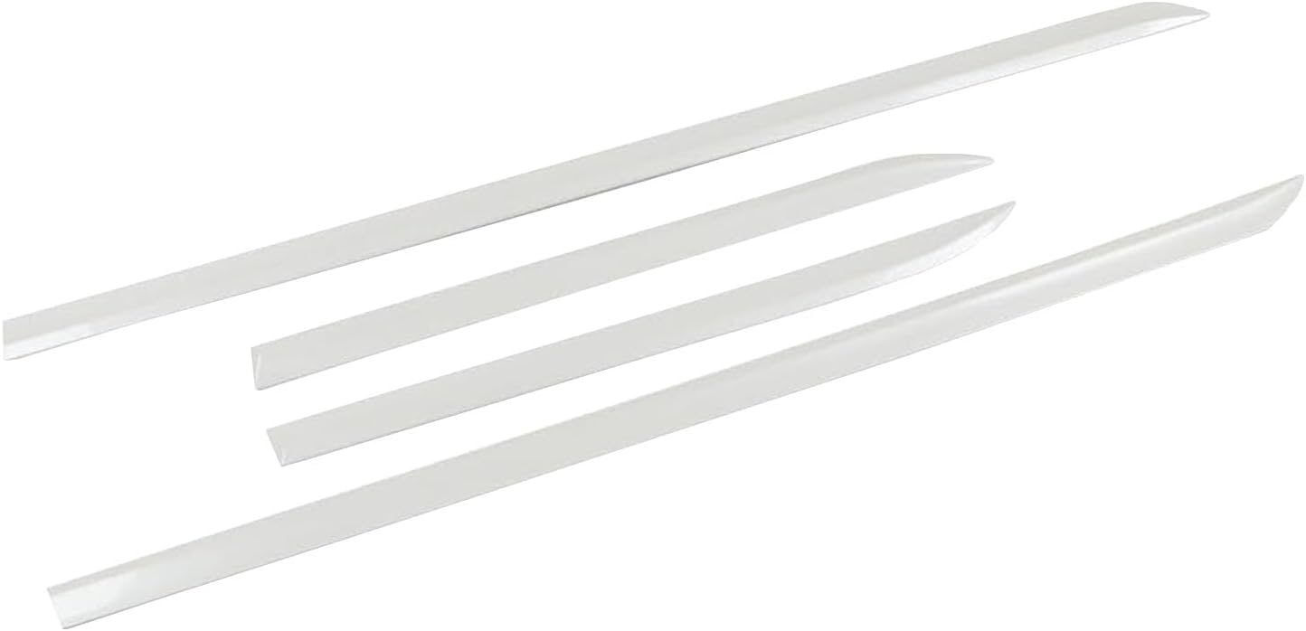 MXtrim for Toyota RAV4 2019 2020 2021 2022 2023 2024 2025 Car Exterior Side Door Body Molding Bump Protector Edge Guards Decor Cover Trim ABS Pearl White 4pcs