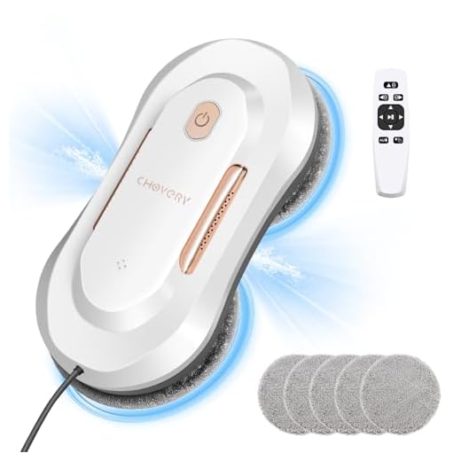 CHOVERY 3000Pa Window Cleaning Robot, Window Robot with Spray Function, Automatic Window Cleaner, Electric Window Cleaner Robot with Dual Water Spray, CL3