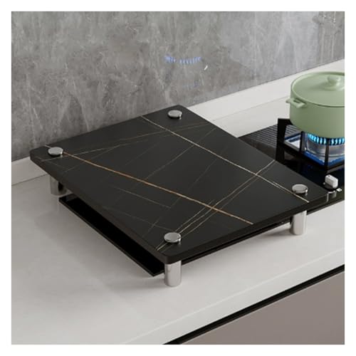 QSTGX Cubre Encimeras De Cocina Gas Protector Placa Induccion Encimera de Piedra Instalación de electrodomésticos Fácil de Limpiar(B,40X50X8.3 CM)