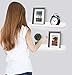 Greenco Picture Shelf, Set of 2 Wall Mounted Photo Ledge Floating Shelves for Bedroom, Living Room, Kitchen, Bathroom, Nursery Display, White Finish