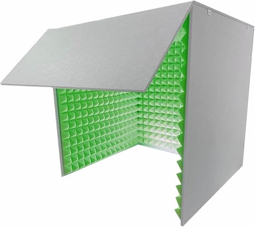 Cabine d'enregistrement de bureau avec traitement acoustique pour home studio exigeant