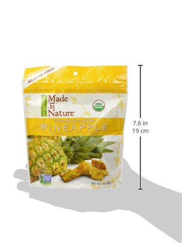 Miniatura 3 de Made In Nature Piña seca orgánica, 3 onzas