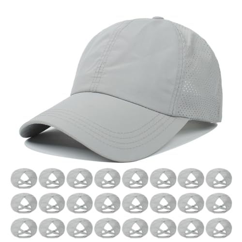 Image of Quick Dry Fit Baseball Cap - Water Repellent Sun Hat for Fishing, Running, Hiking, Golf, Surfing, Sailing, Boating