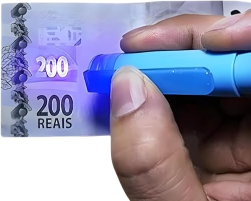 Kit com 3 Canetas Detectora Dinheiro Falso com Luz Negra Uv- YODHE