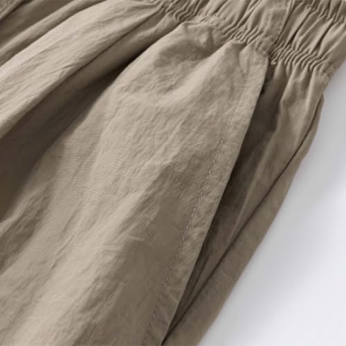 Beach Pants for Men Summer Elastic Waist Drawstring Casual Trouser Lightweight Straight Leg Loose Yoga Sweatpants4