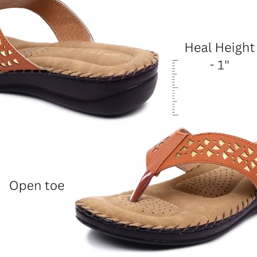 Image of TRASE Slippers for Women Stylish Flat | Comfortable Orthopedic Soft Chappals | Lightweight Ortho Footwear for Ladies