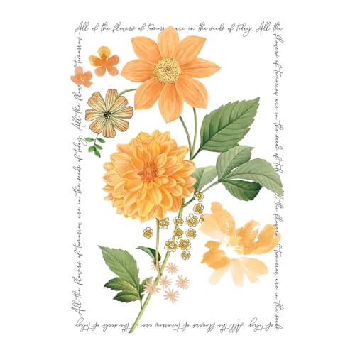 Image of Punch Studio Blank Note Cards with Envelopes, Embossed Accents and Textured Box for All Occasions - 5 inch x 3.5 inch each, Set of 10 Cards - Marigold (50420)