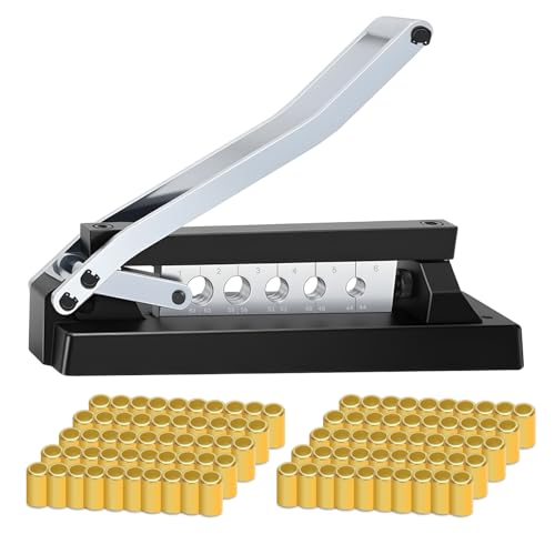 Heavy Duty Standard Hose Crimper, Standard Hose Crimping Tool with Ferrules(100PK), 50 x 0.593