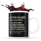 Planetee Tasse prénom Anne-Marie Définition Perfection | Mug Prénom...