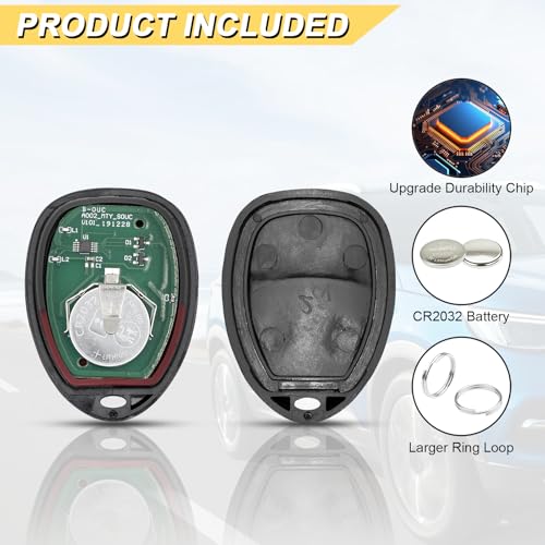 image for Vurkcy Key Fob Keyless Entry Remote Compatible with Chevrolet Silverad